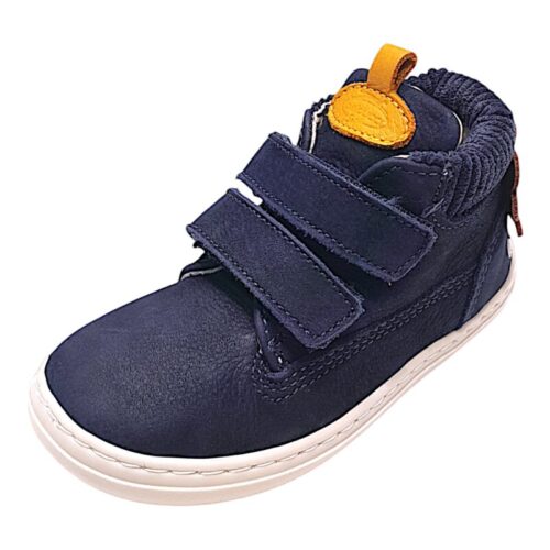 Sneaker primi passi bambino di colore blu-beige e leone decorativo - Balducci