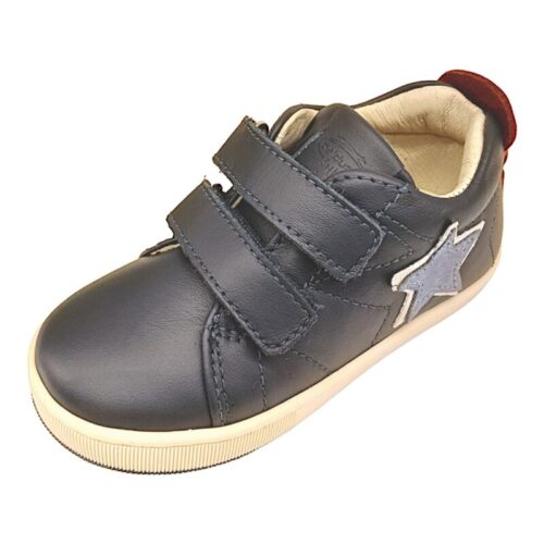 Sneaker primi passi bambino di colore blu con stella beige