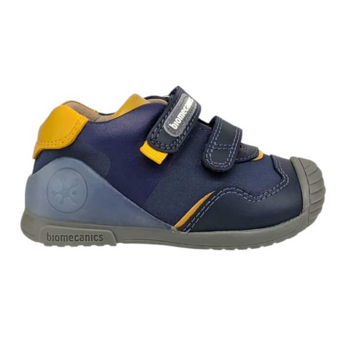 Sneaker primi passi per bambino color blu oceano con strappi - Biomecanics