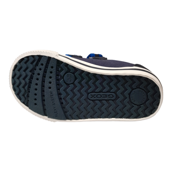 Sneaker sportiva bimbo in tessuto con strappo navy-red Spiderman - Geox