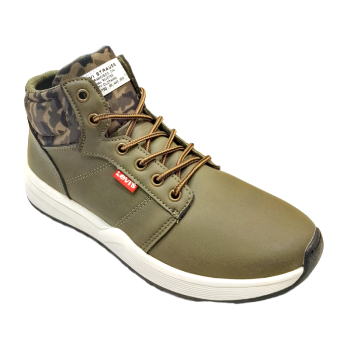 Sneaker, stivaletto new peak alta super light verde militare - Levi's