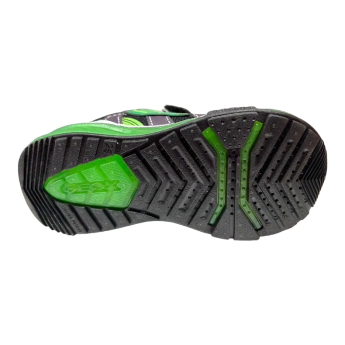 Sneakers Bayonyc bambino Hulk nero-verde con strappo e luci - Geox