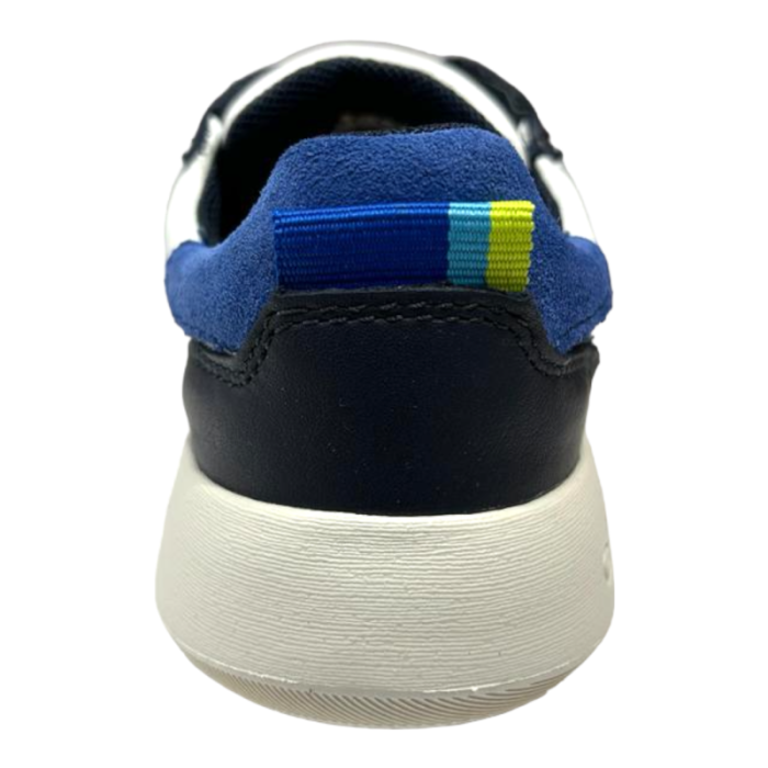 Sneakers Hyroo ragazzo white-blue con lacci elastici - Geox