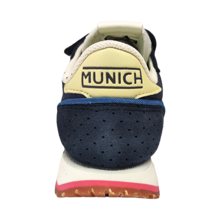 Sneakers Massana blu per bambino scamosciate mini track - Munich