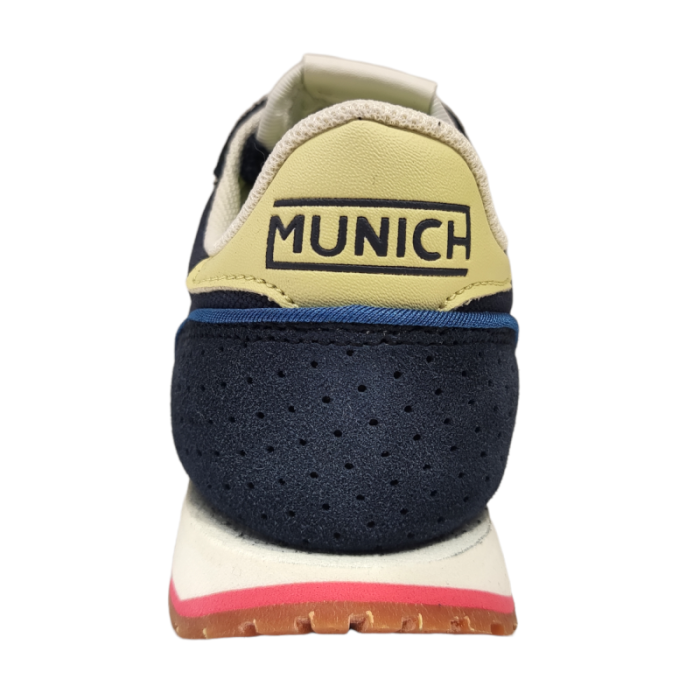 Sneakers Massana blu per bambino scamosciate mini track - Munich