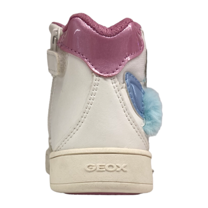 Sneakers Skylin bambina alta unicorno white-multicolor con luci - Geox