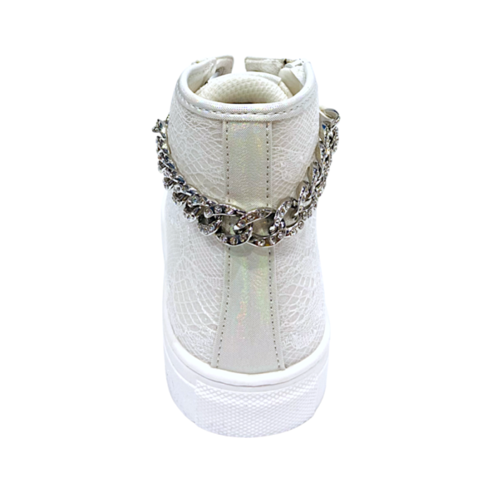 Sneakers alta white con bracciale - Asso