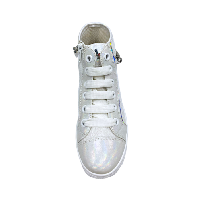 Sneakers alta white con bracciale - Asso