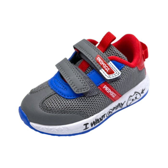 Sneakers baby bambino mega rete colore grigio - Primigi