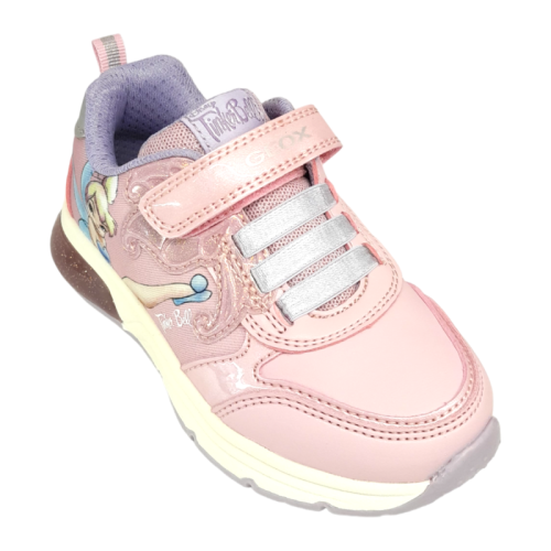 Sneakers bambina Trilly di colore rosa-lilla con luci - Geox