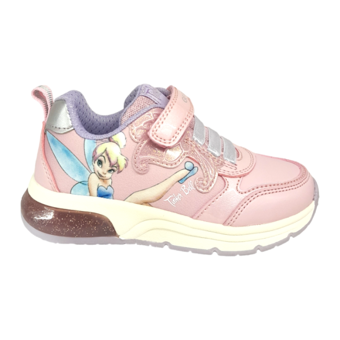 Sneakers bambina Trilly di colore rosa-lilla con luci - Geox