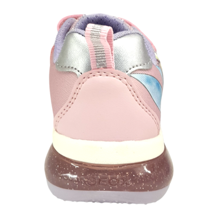 Sneakers bambina Trilly di colore rosa-lilla con luci - Geox