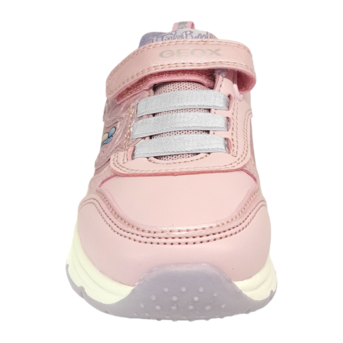 Sneakers bambina Trilly di colore rosa-lilla con luci - Geox