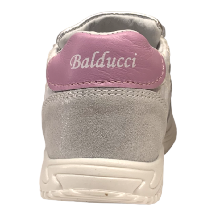 Sneakers bambina colore bianco fucsia con doppio strappo - Balducci