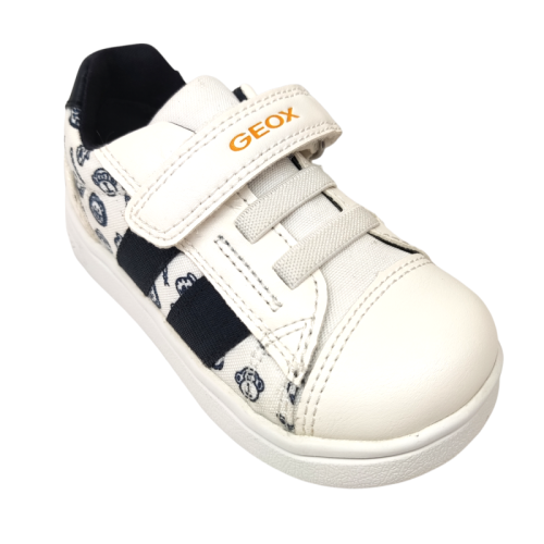 Sneakers djrock per bambino bianco e blu - Geox