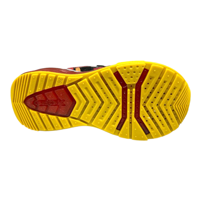 Sneakers bambino Bayonyc Avengers Iron Man nero-rosso luci - Geox