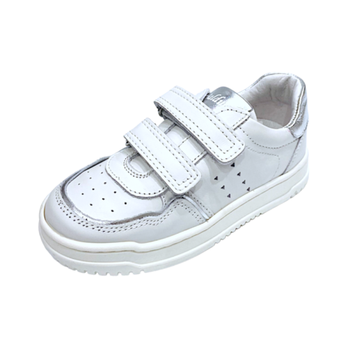 Sneakers bambino bianco con doppio strappo - Balducci