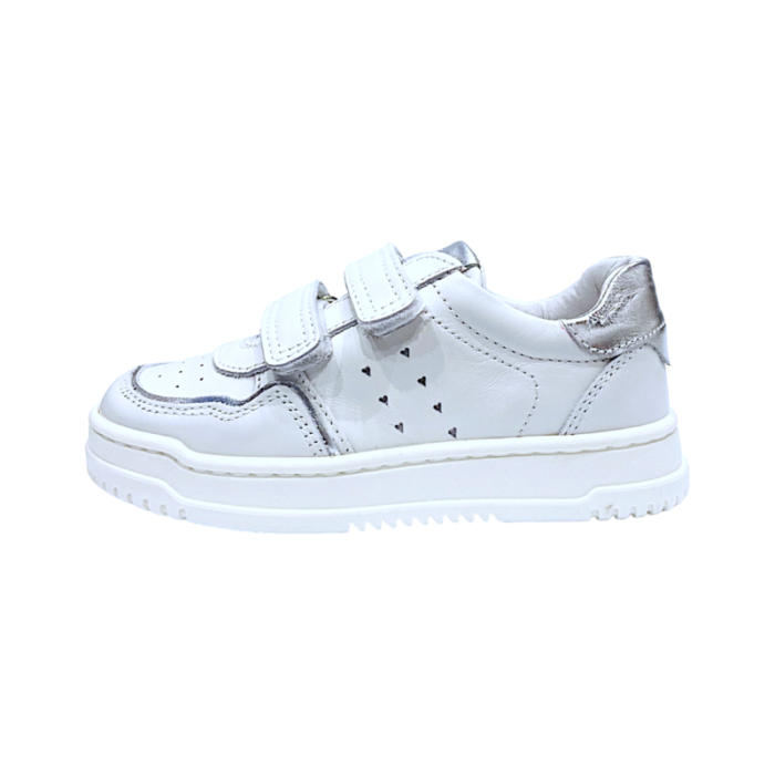 Sneakers bambino bianco con doppio strappo - Balducci