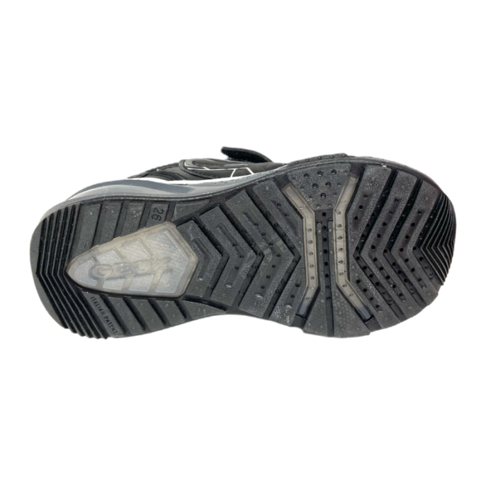 Sneakers bambino black panter neroargento con luci - Geox