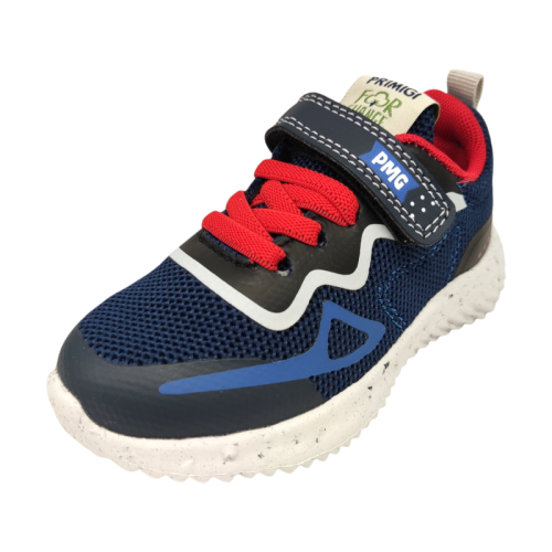 Sneakers bambino in maglia riciclata blu collezione for change - Primigi