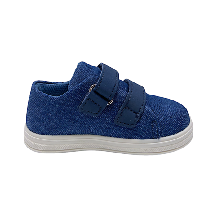 Sneakers bambino primi passi in tessuto blu con strappo - Primigi