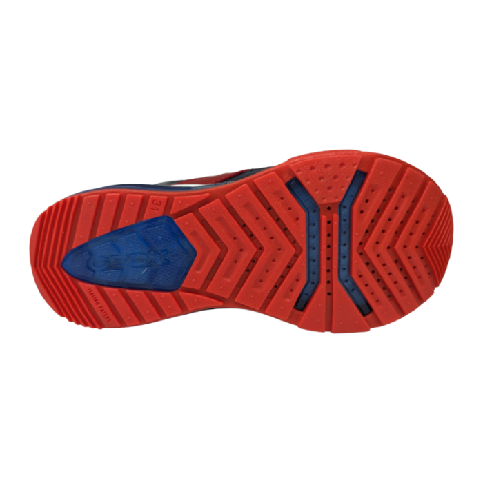 Sneakers bambino spiderman blu-rosso-argento con luci e strappo - Geox