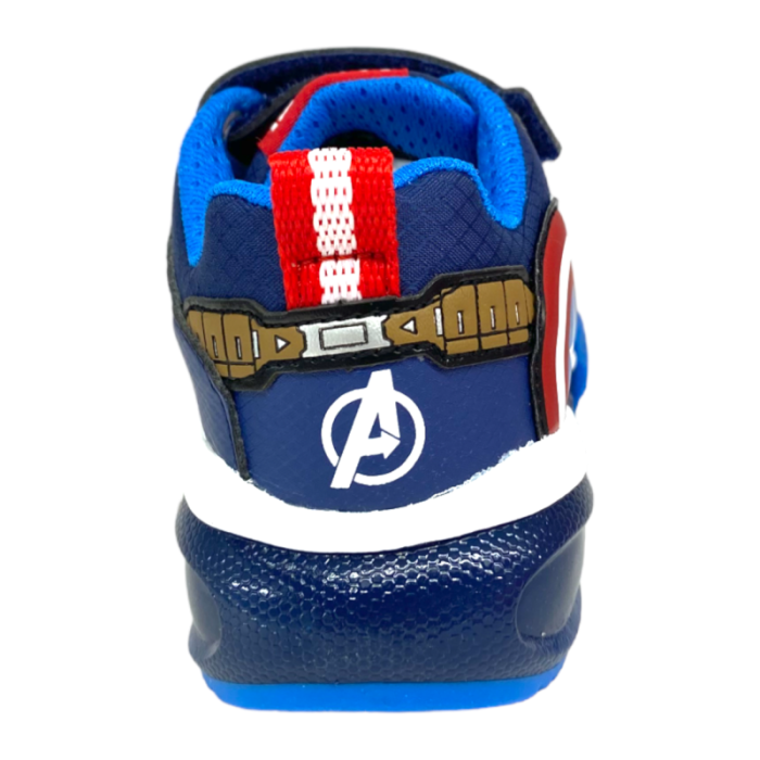 Sneakers basse bambino Captain American blu-rosso-bianco - Geox