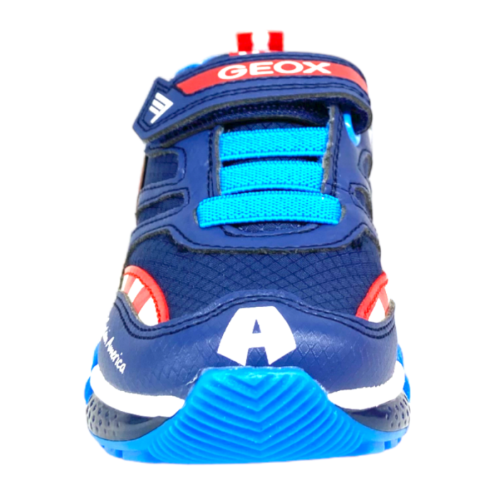 Sneakers basse bambino Captain American blu-rosso-bianco - Geox