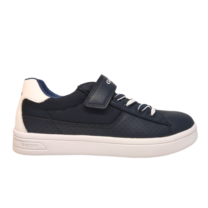 Sneakers djrock per bambino blu e bianco - Geox