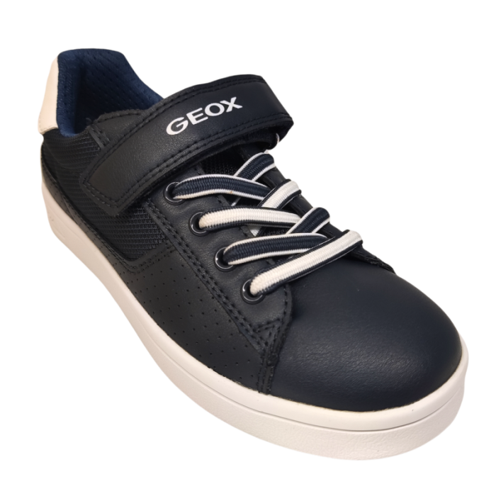 Sneakers djrock per bambino blu e bianco - Geox