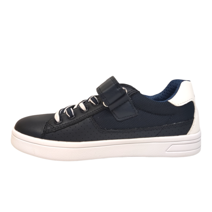 Sneakers djrock per bambino blu e bianco - Geox