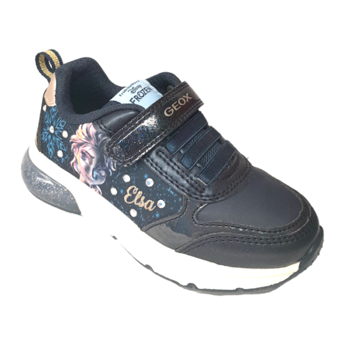 Sneakers frozen navy-platinum con luci - Geox