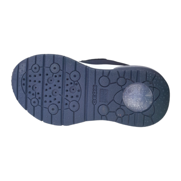 Sneakers frozen navy-platinum con luci - Geox