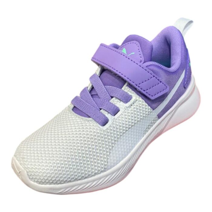 Sneakers ginnica con lacci e strappo lavander-white-silver - Puma