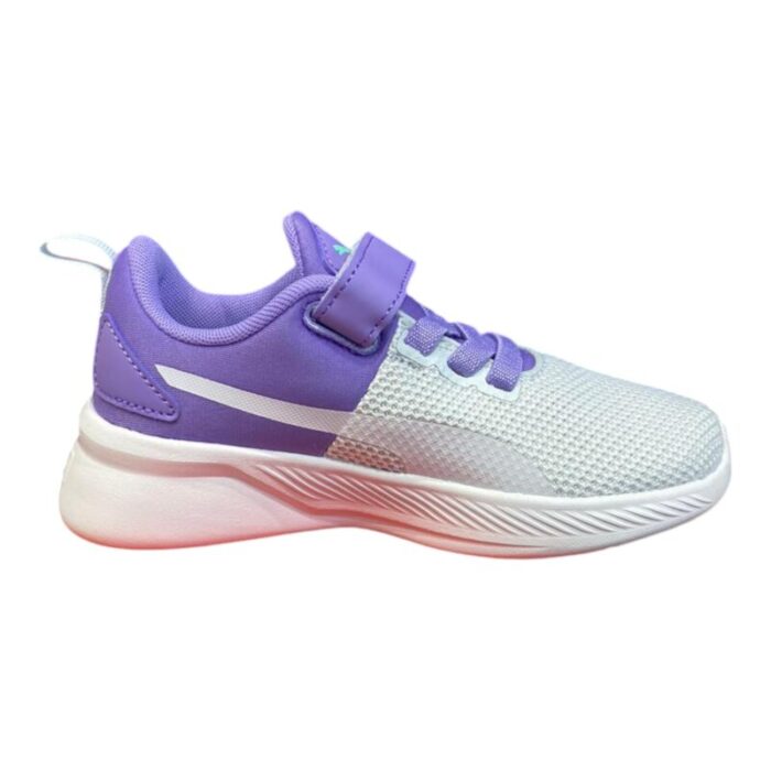 Sneakers ginnica con lacci e strappo lavander-white-silver - Puma