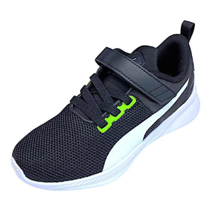 Sneakers ginnica con lacci green-white-black - Puma