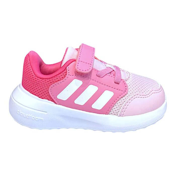 Sneakers ginnica con strappo e lacci elastici pink-white - Adidas