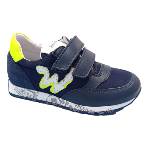 Sneakers linea junior w colore blu-giallo