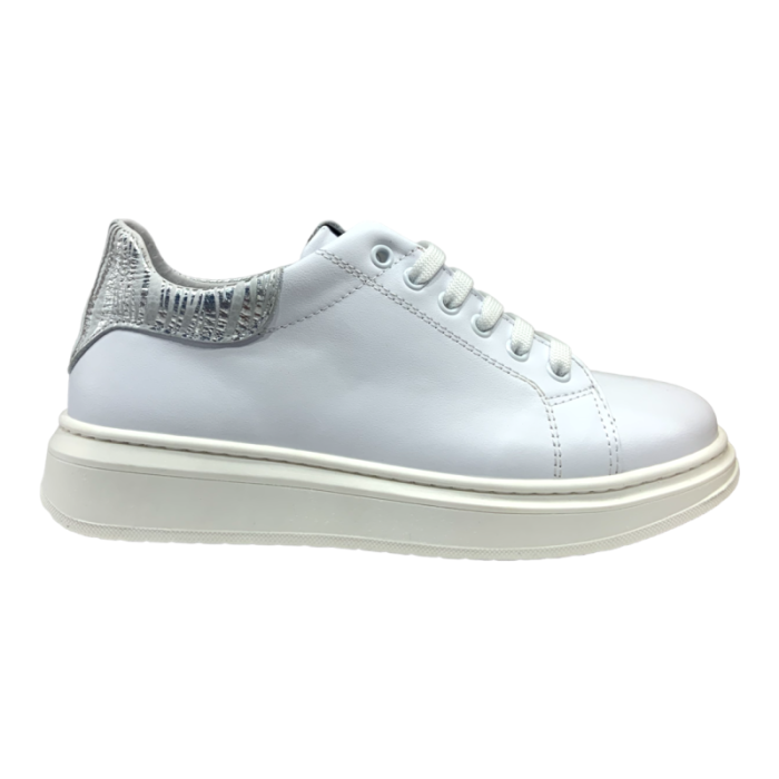 Sneakers per bambina bianca savana argento - Chiara Luciani