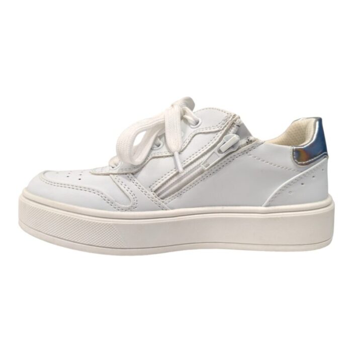 Sneakers sportiva bassa white-silver - Asso