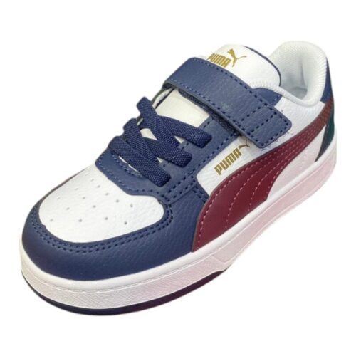 Sneakers sportiva con lacci elastici e strappi blu-red-white - Puma