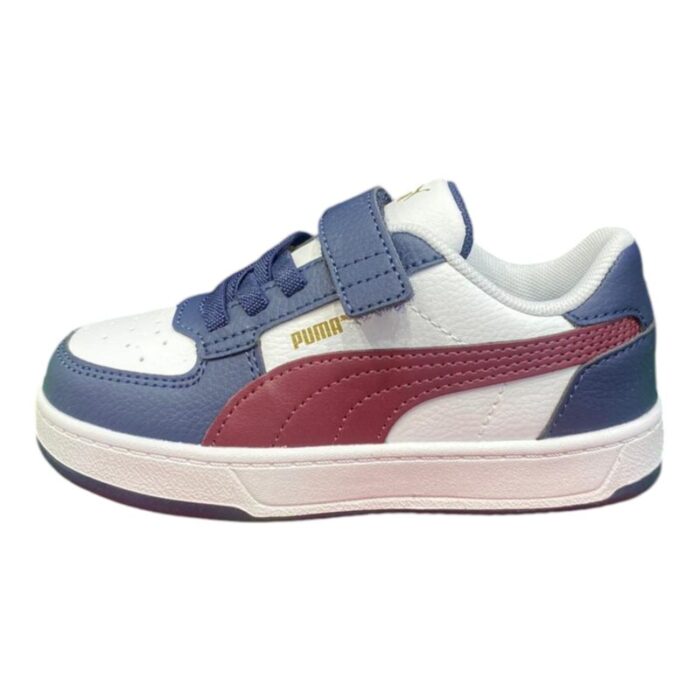 Sneakers sportiva con lacci elastici e strappi blu-red-white - Puma