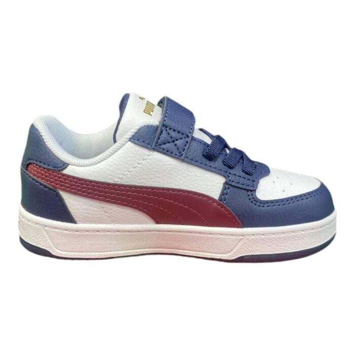 Sneakers sportiva con lacci elastici e strappi blu-red-white - Puma