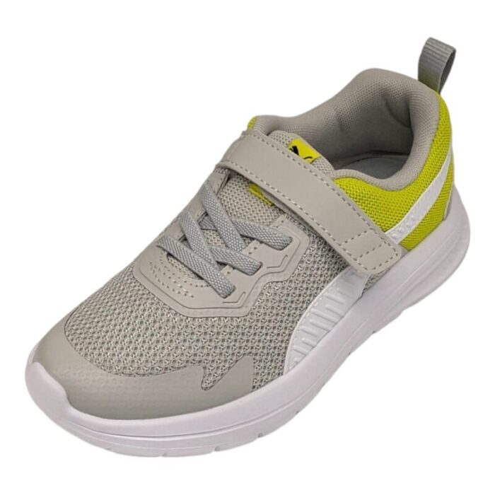 Sneakers sportiva con strappo e lacci elastici gray-white-yellow - Puma