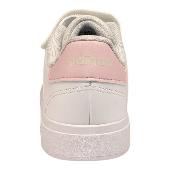 Sneakers sportiva con strappo e lacci elastici white-glitter-pink - Adidas