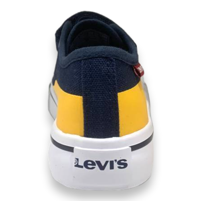 Sneakers square tessuto con strappo navy-yellow - Levi's