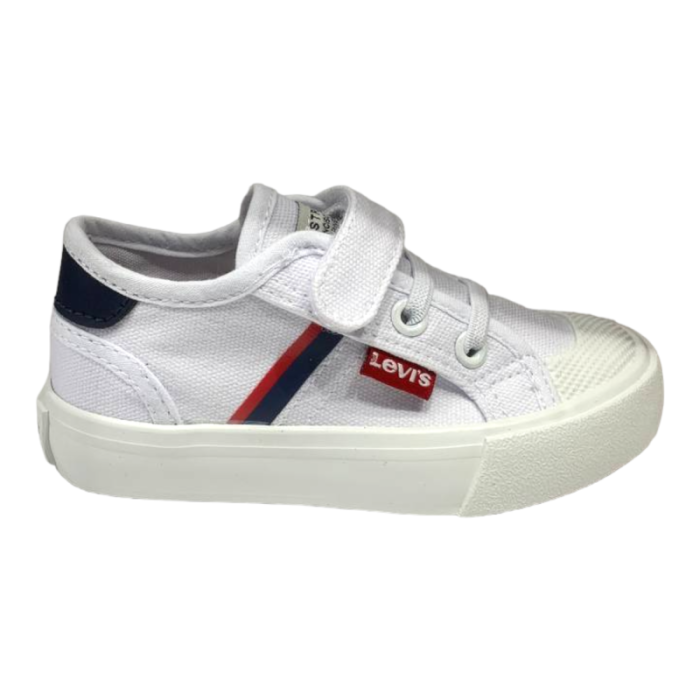 Sneakers white-navy-red mission 2.0 mini tessuto con strappo - Levi's